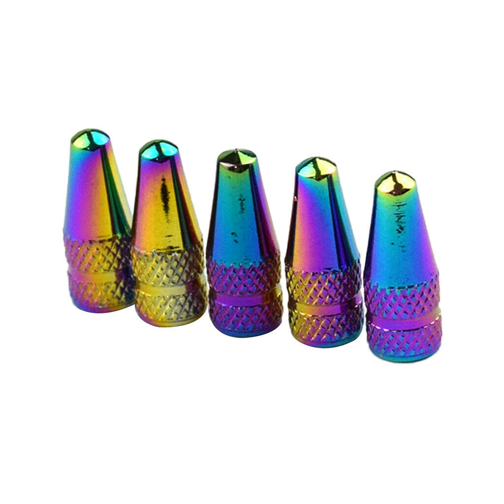 Auto Car Motor Vehicles Rainbow Color Tire Valve Caps Cover
