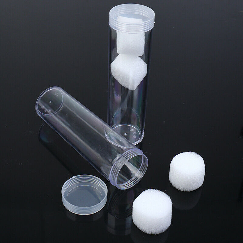 2 Pcs 25mm Round Clear Plastic Coin Fits Quarter Dollar Storage Tubes Scr.l8