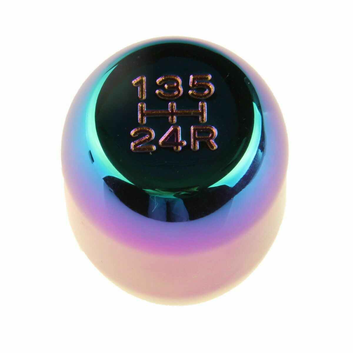 Manual Car Vehicle Gear Shift Knob Shifter Stick Lever Colorful Oval Aluminum