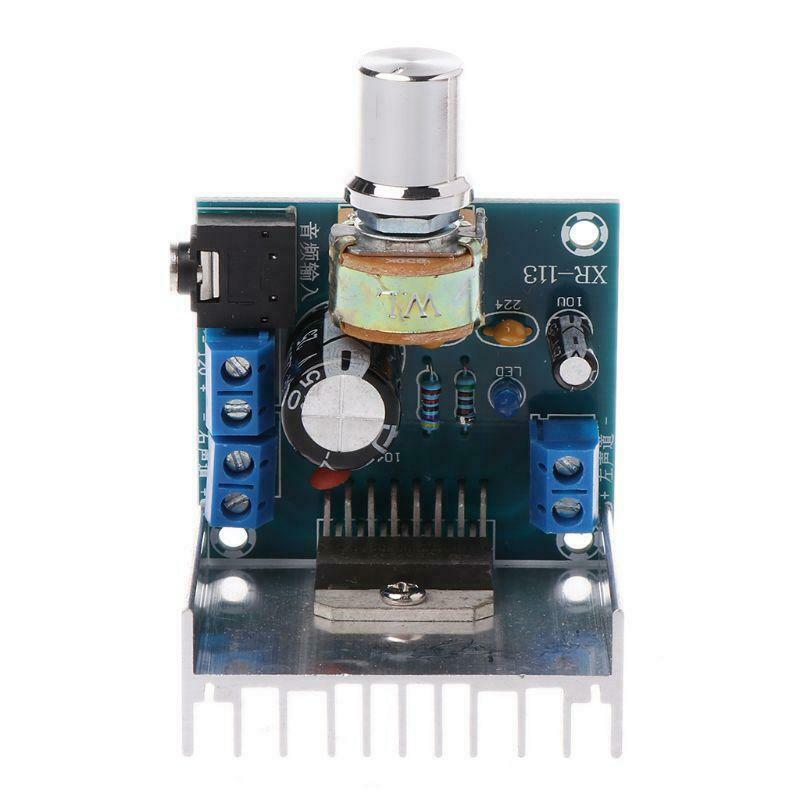 2x15W DC 9-15V TDA7297 Blue Dual Channel Digital Audio Power Amplifier Board