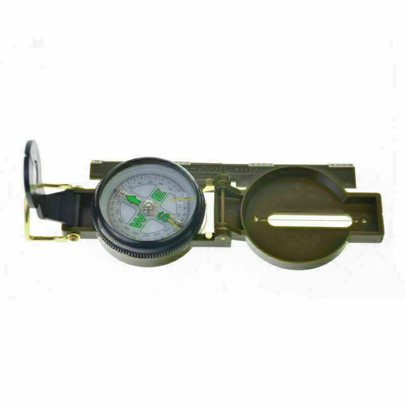 Pocket Outdoor Military Army Hiking Camping Lens Survival Lensatic Mini Co hv2n
