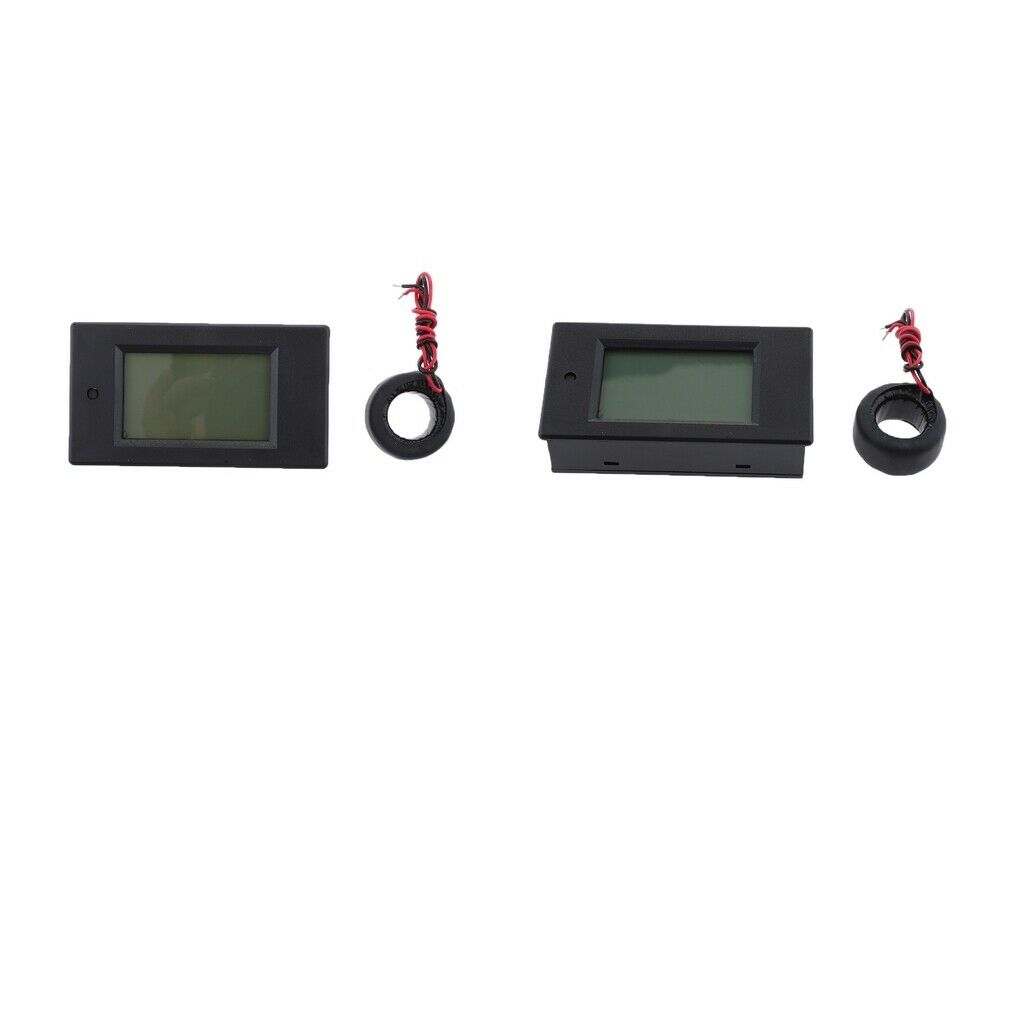 2 Pieces AC 80-260 V Digital Multimeter Voltmeter Ammeter Energy Monitoring