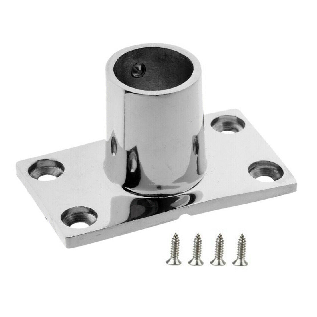 1x Stainless Steel Marine Boat Hand Rail Fitting Base 90 Degree 25mm ID Tube