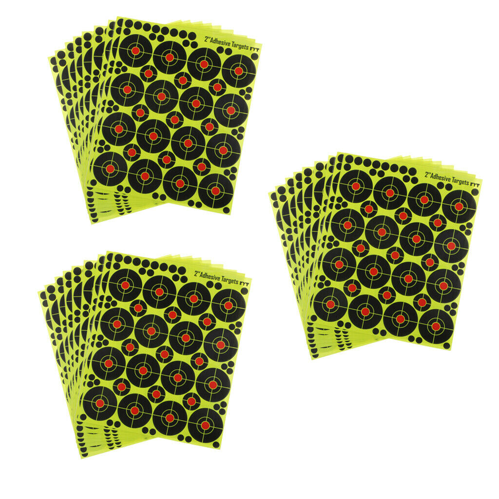 480pcs Shooting Targets Reactive Range Paper Target for Training 5cm