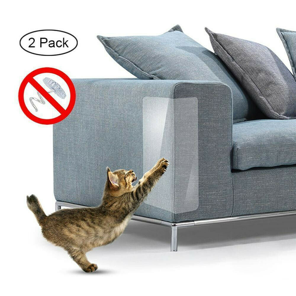 2Pcs Pet Cat Scratch Guard Mat Cat Scratching Post Home Sofa Furniture Protector