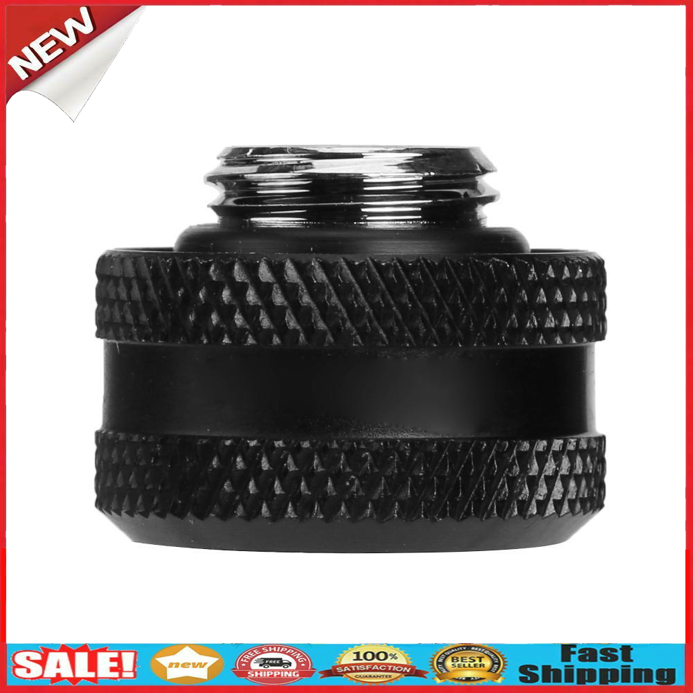 G1/4 Thread Rigid Tube 14mm Hard Tube Extender for PC Water Cooling(Black) @