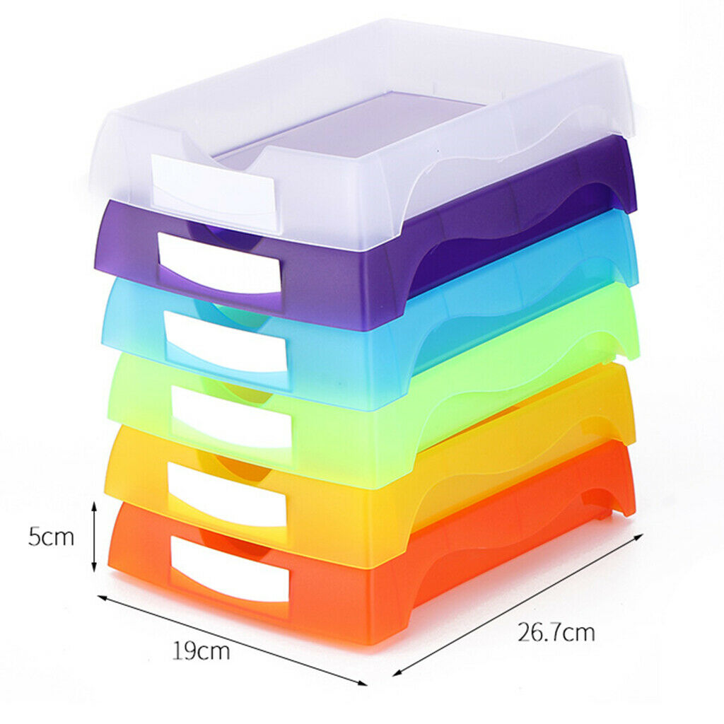 Plastic Eyeglasses Turnover Box Glasses Accessories Organizer Tray Purple
