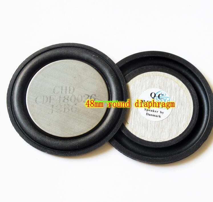 2pcs 48mm Bass vibration plate woofer radiator passive speaker Diaphragm