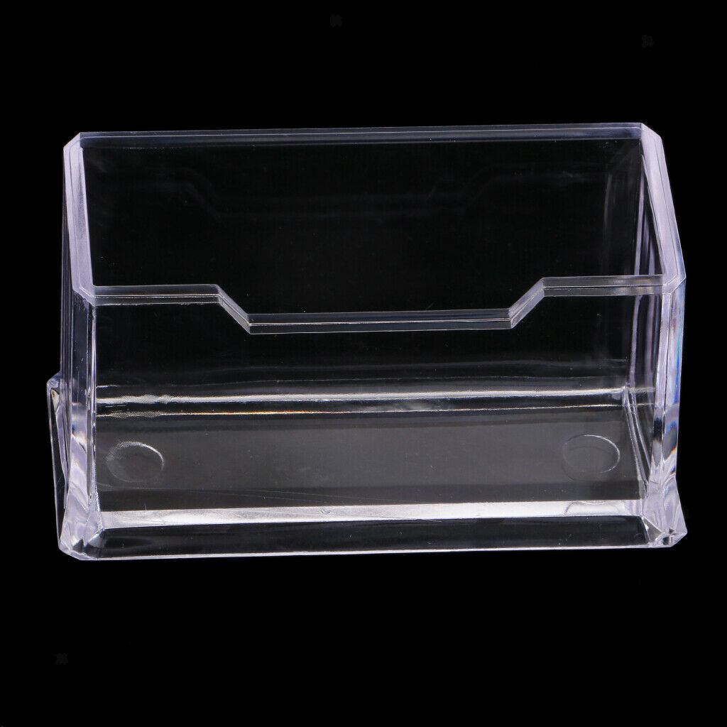 Office Desktop Business Card Holder Display Name Card Rack Stand Cases Storage