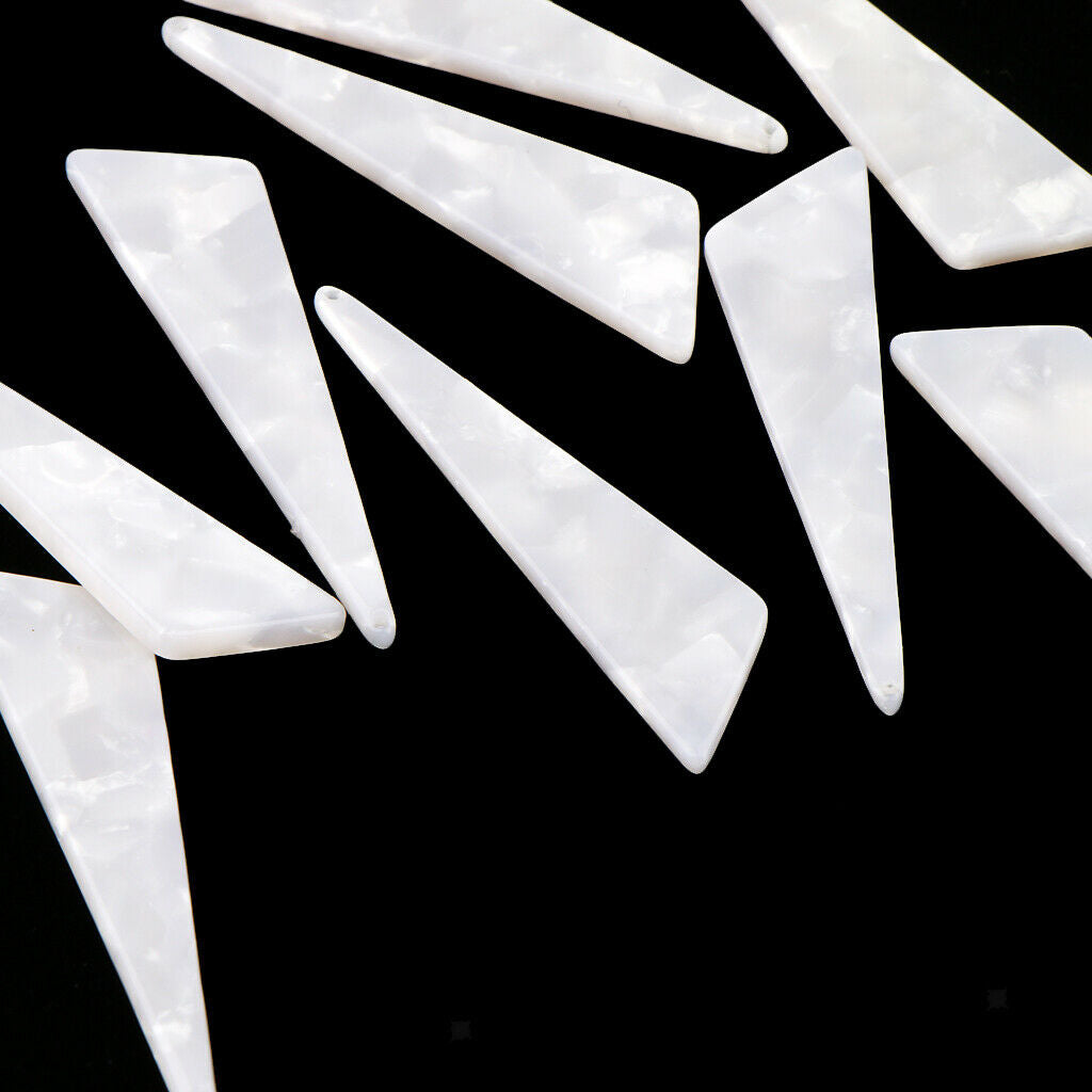 10Pcs Acrylic Pendant Charm for DIY Earring Jewelry Making Triangle