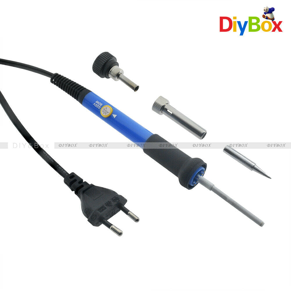 220V Temperature Adjust Electric Welding Soldering Iron Heat Gun Pencil EU Plug