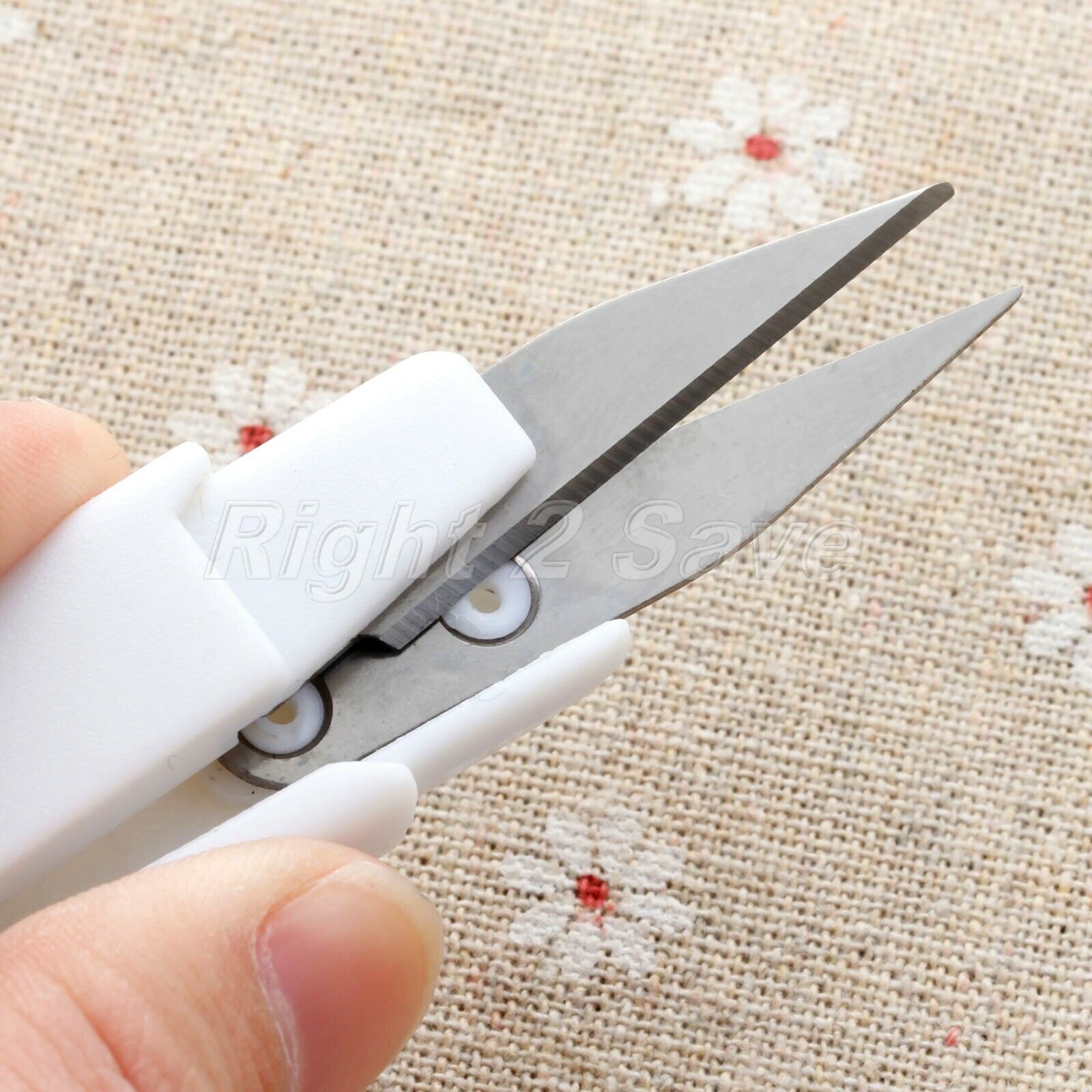 1pc U Shape Cross Stitch Scissor W Lid Portable Embroidery Sewing Thread Cutter