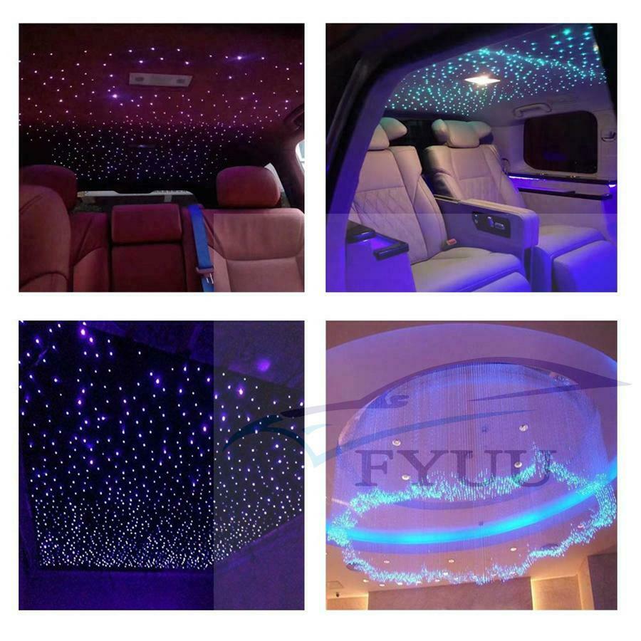 6W RGB Fiber Optic Light Source 100 Pcs Fiber Optic engine Car Roof Star Light