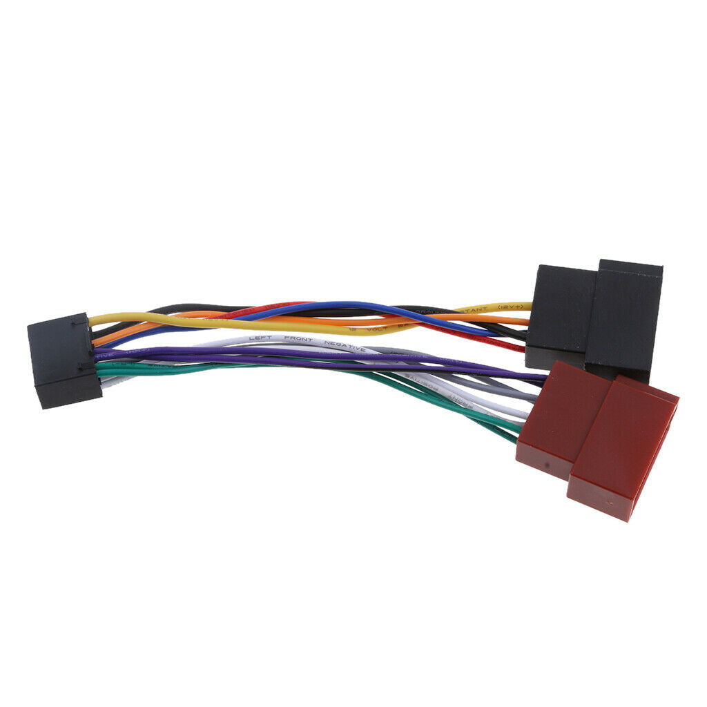 16 Pin ISO Wiring Harness Adaptor Car Radio Loom for Kenwood/JVC - EU Plug