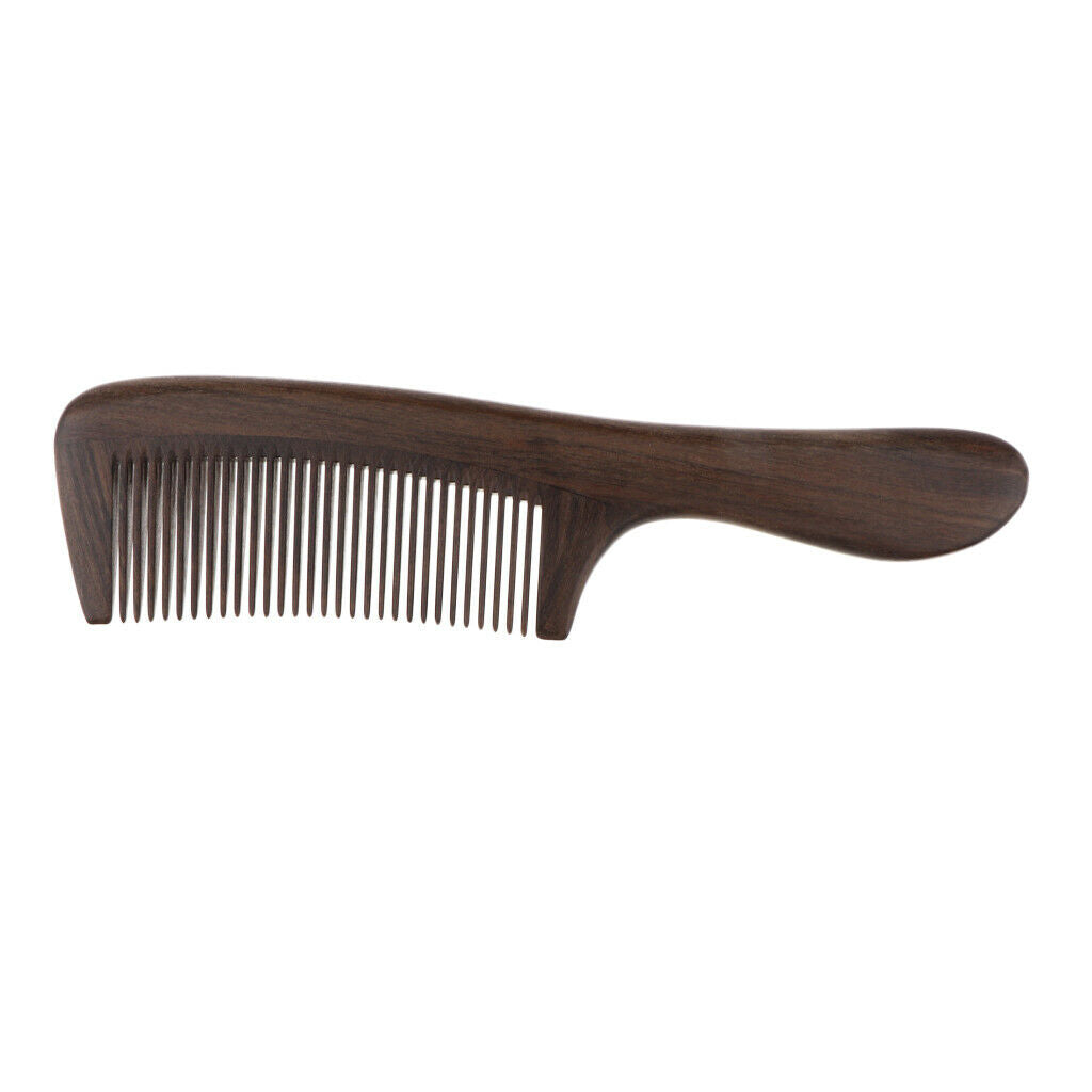 Handcraft Polishing Natural Wooden Scalp Massage Beard Brush Detangling Comb