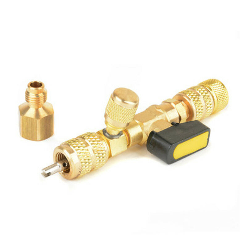 2in1 1/4" 5/16" booth Valve Core Removal Install Tool for R22 R410A R404A R407C