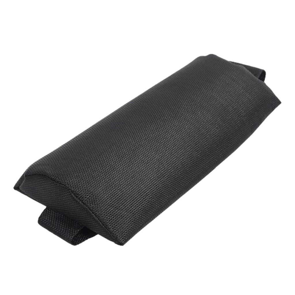 4Pcs Black Fabric Head Cushion Pillow for Outdoor Patio Folding Recliner