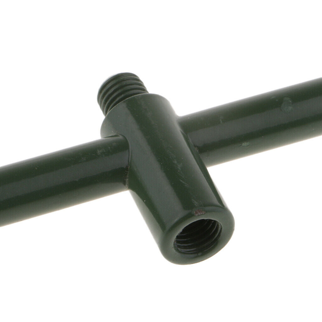 Durable Metal Carp Fishing Buzz Bar Fixed for 3 Rod Holder/Bite Alarm 40.5cm