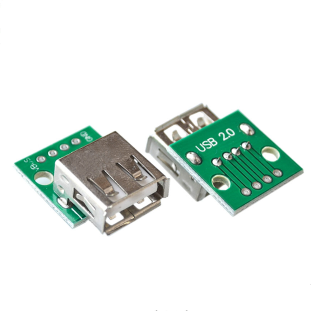 5Pcs/Lot Type A Female USB to DIP 2.54mm PCB Connector PCB Board Connector