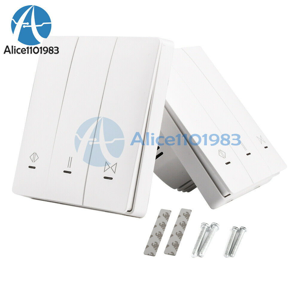 AC 85V-250V Smart Curtain Roller Shutter Motor Switch With Remote Control Panel