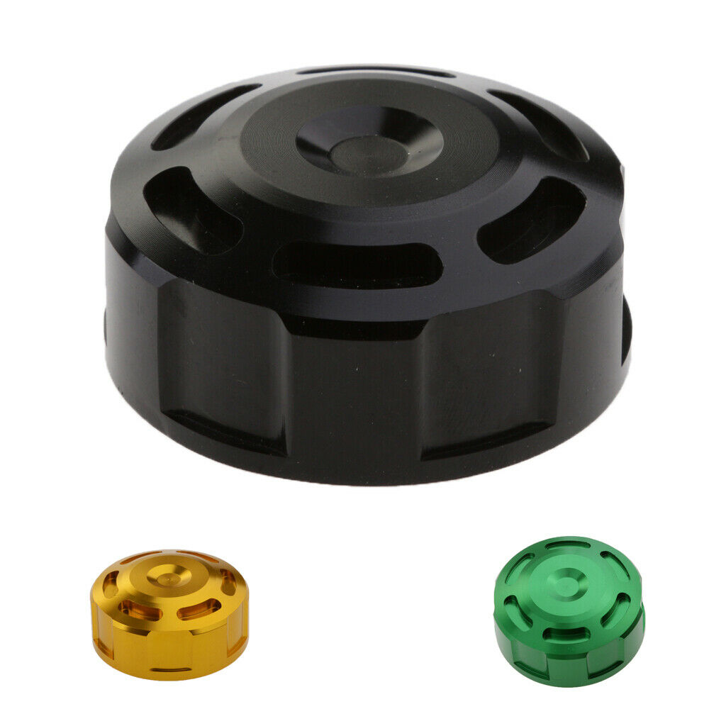 Motorcycle Rear Brake Fluid Reservoir Cap Oil Cup Cover For Kawasaki Black