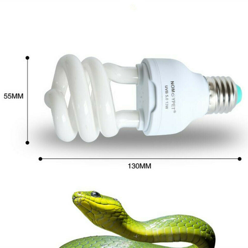 5.0 13W Calcium Reptile Lizard Turtle UV UVB Light Compact Light Bulb