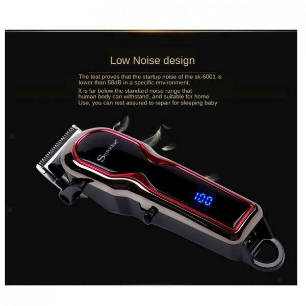Self-Haircut Kit Cordless Hair Clippers LCD Digital Display Black