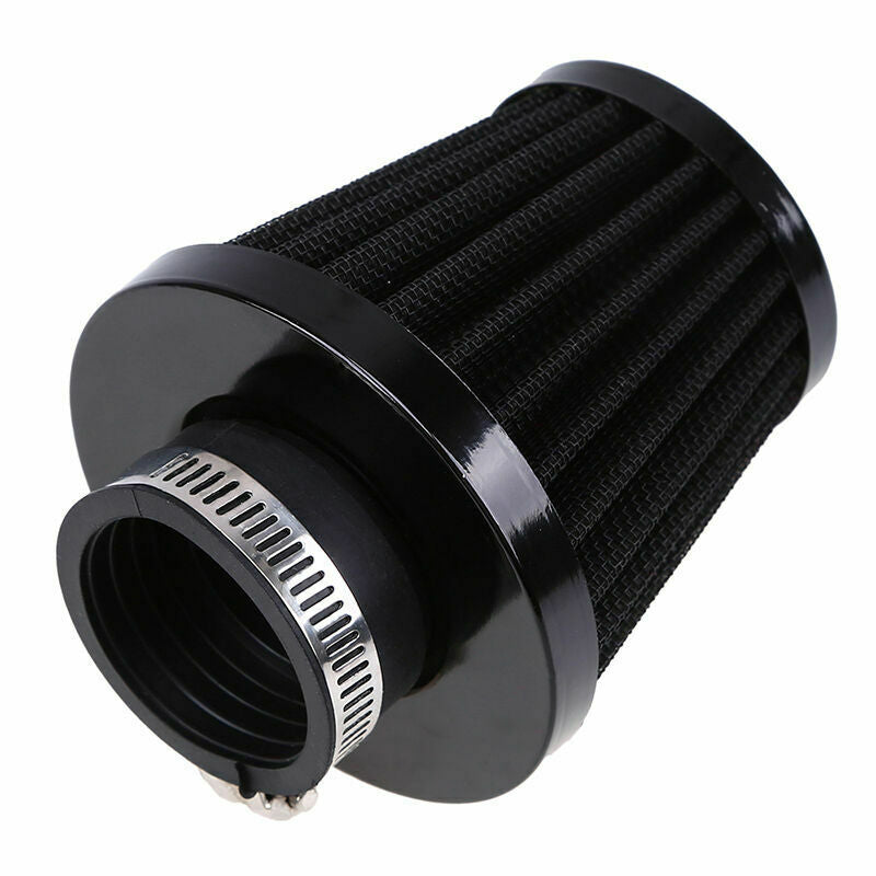 38/39/40mm Motorcycle Air Filter Black Iron Cone Cleaner Universal Fit Yamaha