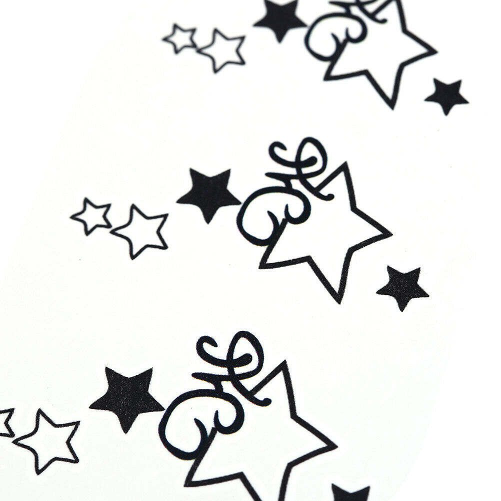 Cute Waterproof Star Arm Temporary Tattoo Stickers Body Art Removable Tatoos BDA