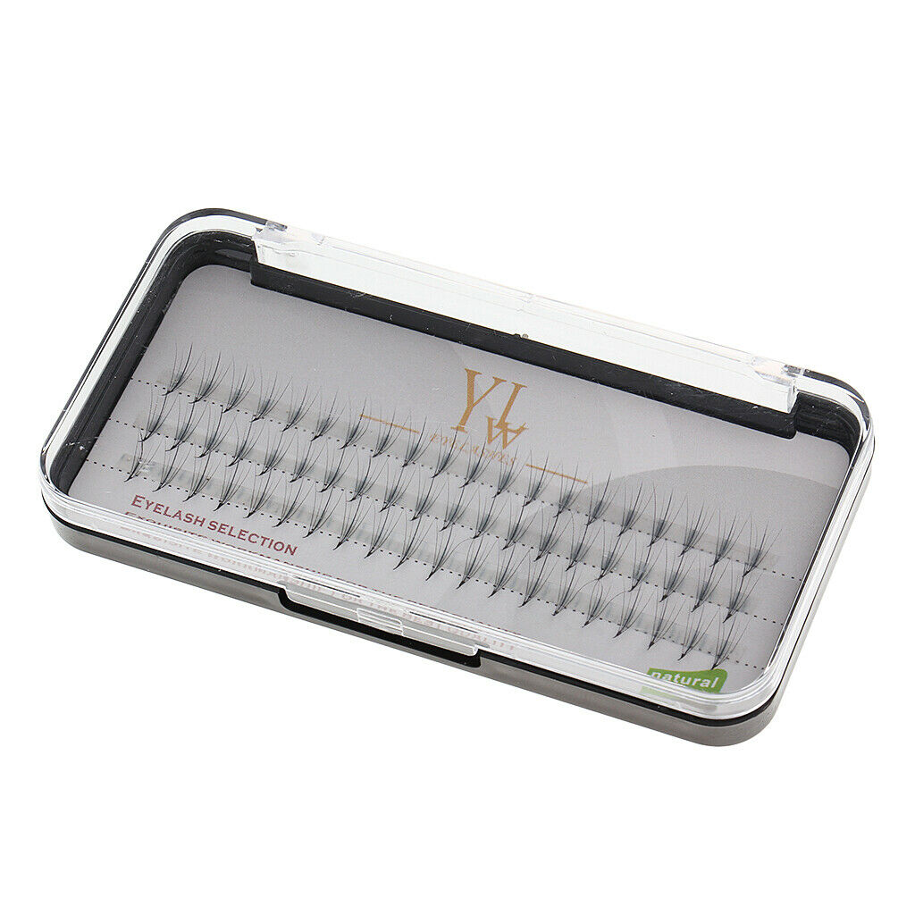 Natural Long Black Individual False Eyelashes Eye Lashes Extensions Makeup 9mm