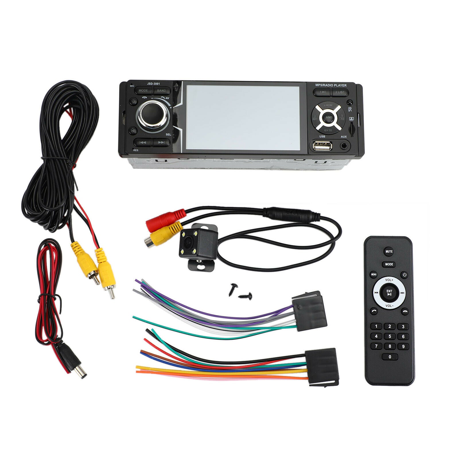 4.1" 1Din Autoradio Car Radio Touch Screen Car MP5 Player + 4LED Car Rear Camera