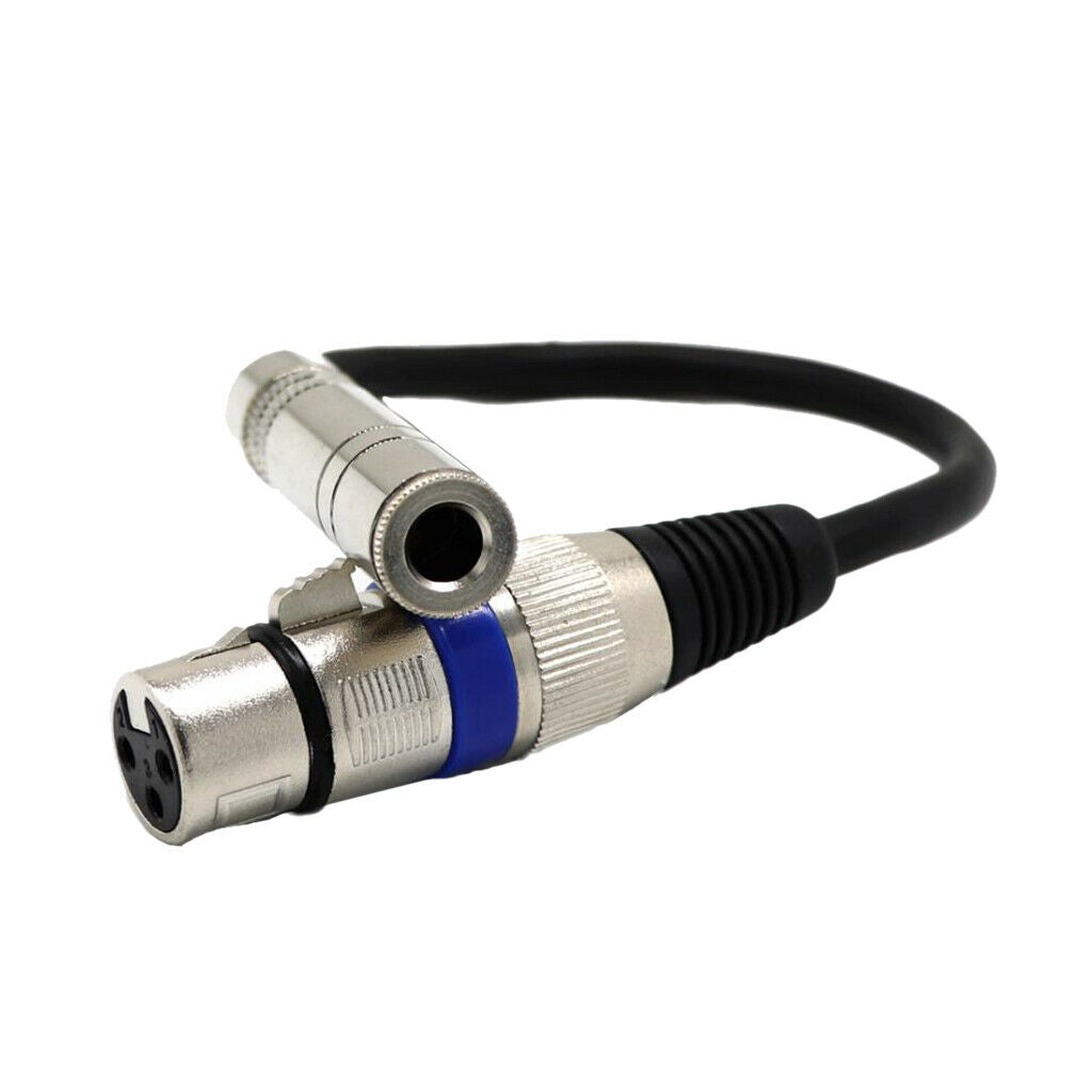 6.35mm Female to XLR 3-pin Female Stereo Audio Microphone Cable
