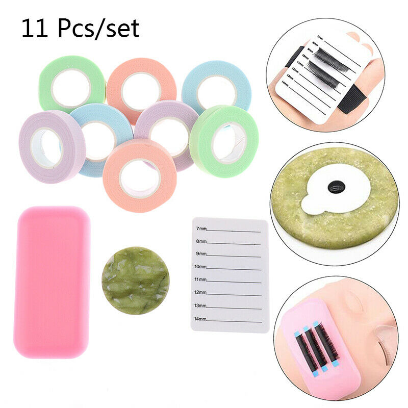 11Pcs/Set Training False Eyelash Extension Set Grafting Makeup Practice ToolBDA