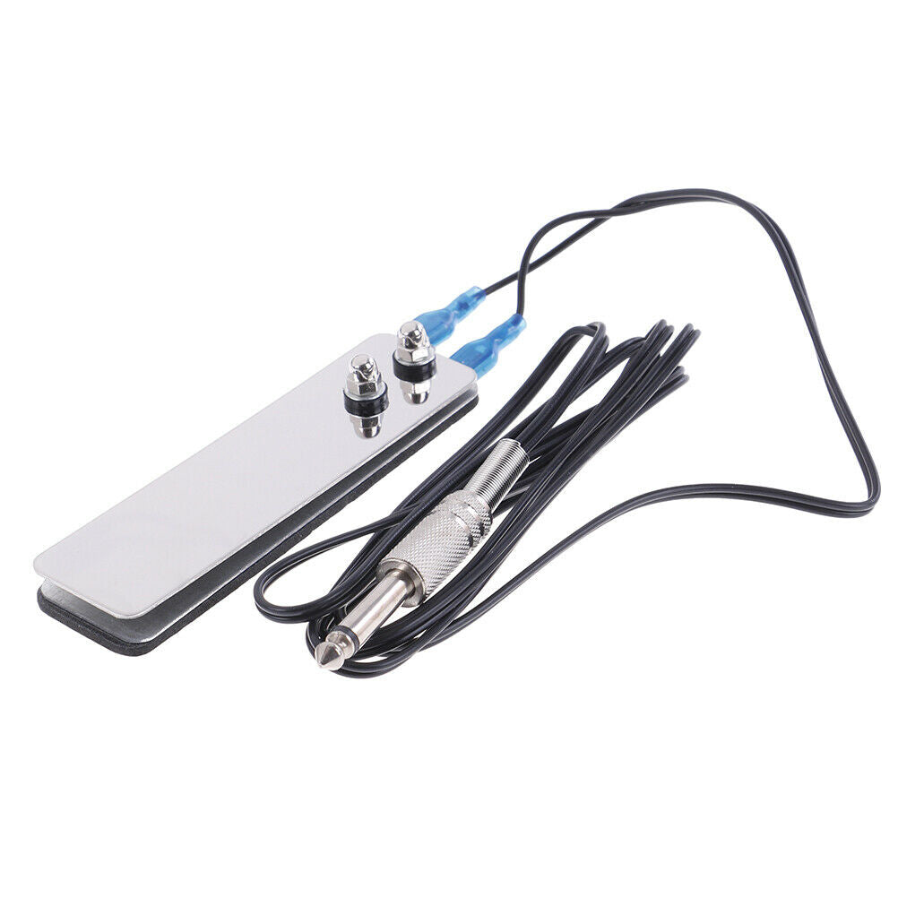 1X Black Line Tattoo Machine Power Supply Foot Pedal Switch Flat - Sil JR.l8