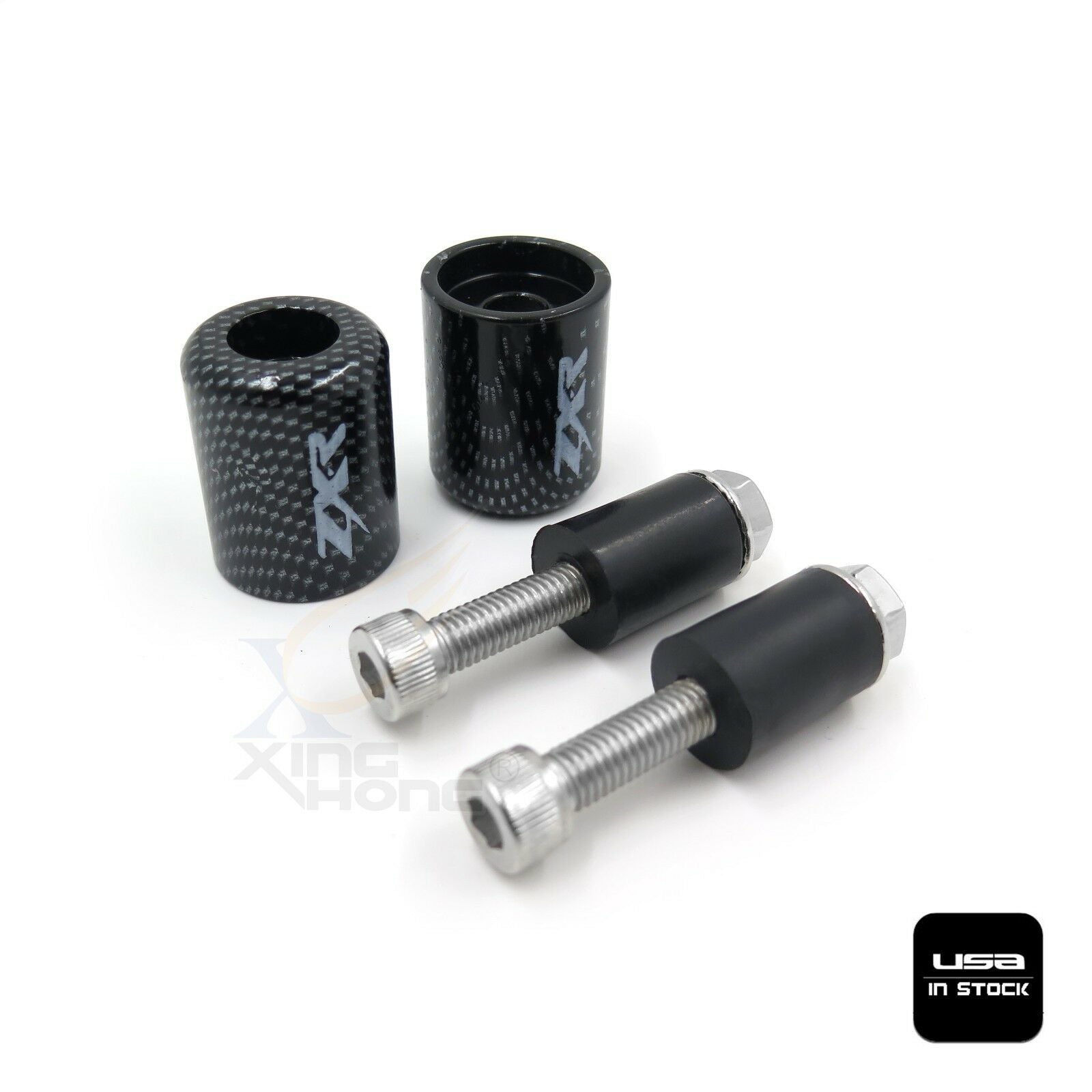 Bar Ends Rubber Sliders For Kawasaki Ninja 500R Ex500 650R Zx600 Zx6 636 Zx6Rr