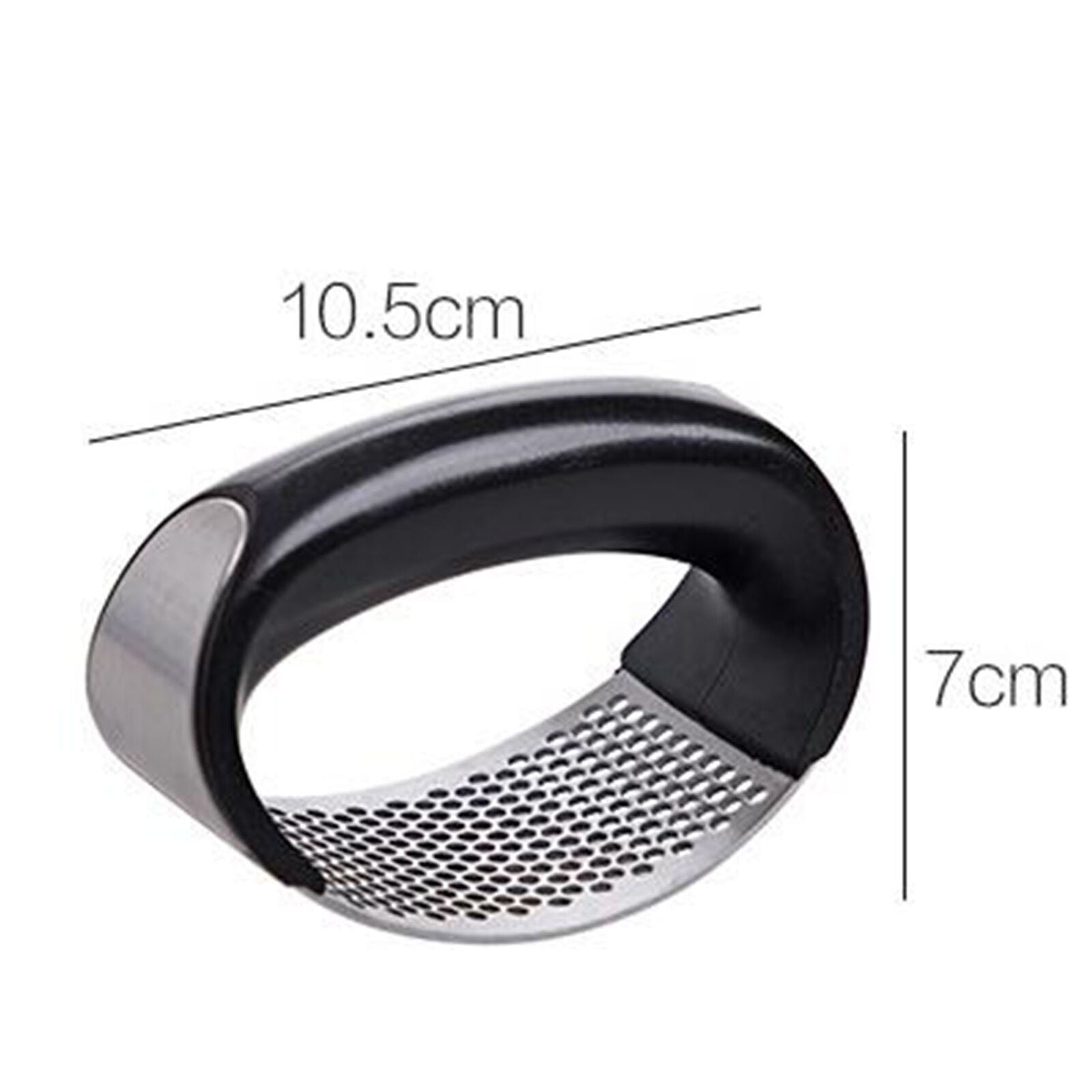 Kitchen Stainless Steel Garlic Press Crusher Manual Rocking Mincer Squeezer