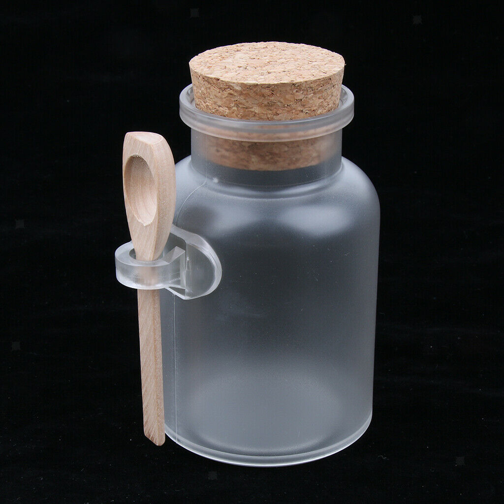 8 Pieces Clear Bottle with Corks Empty Bath Salt Vials Container Refillable