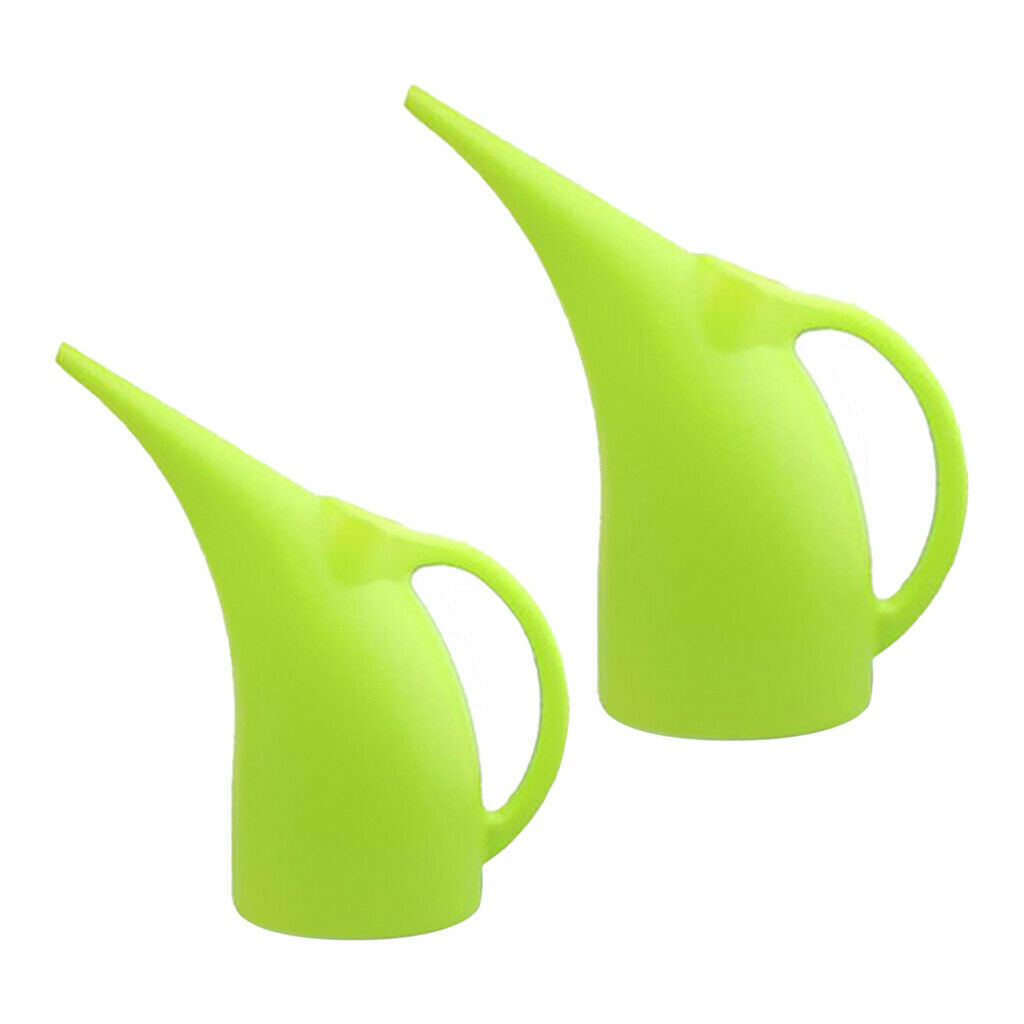 2Pcs 2L and 3L Watering Can Indoor/Outdoor Long Spout Pot Office Plants