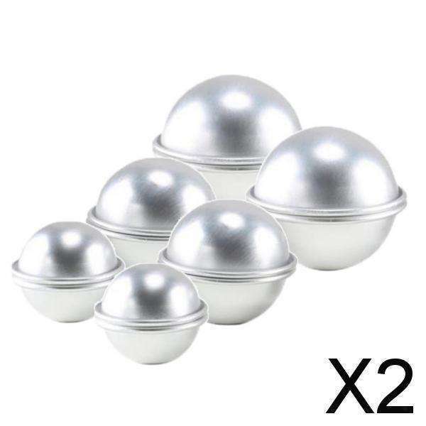 2X 6Pieces DIY Bath Bomb Molds Kid's Bakery Homemade Cupcakes Mold Baking Tools