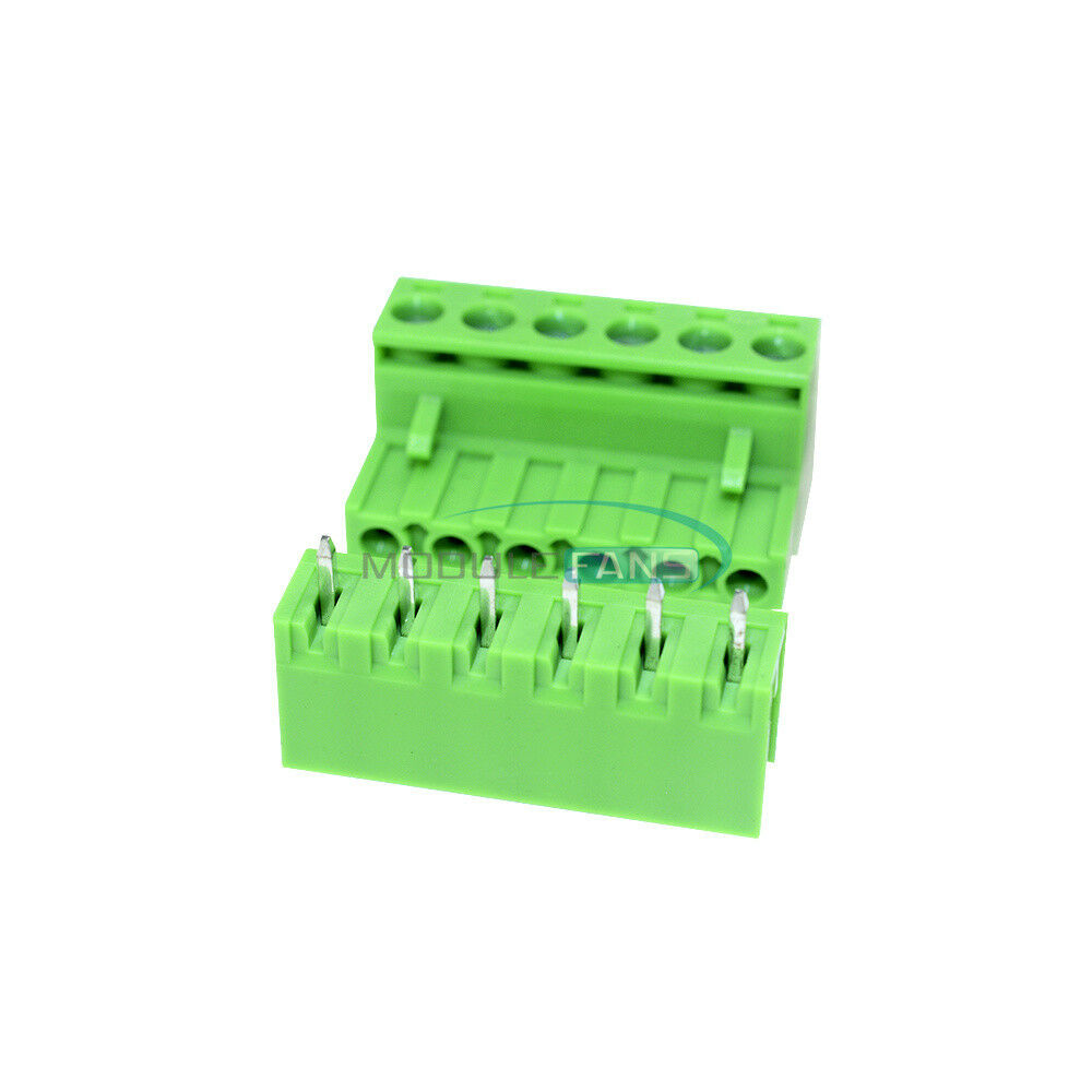 5Pcs 5.08mm KF2EDGK KF-6P Right Angle Plug-in Terminal Connector Pitch