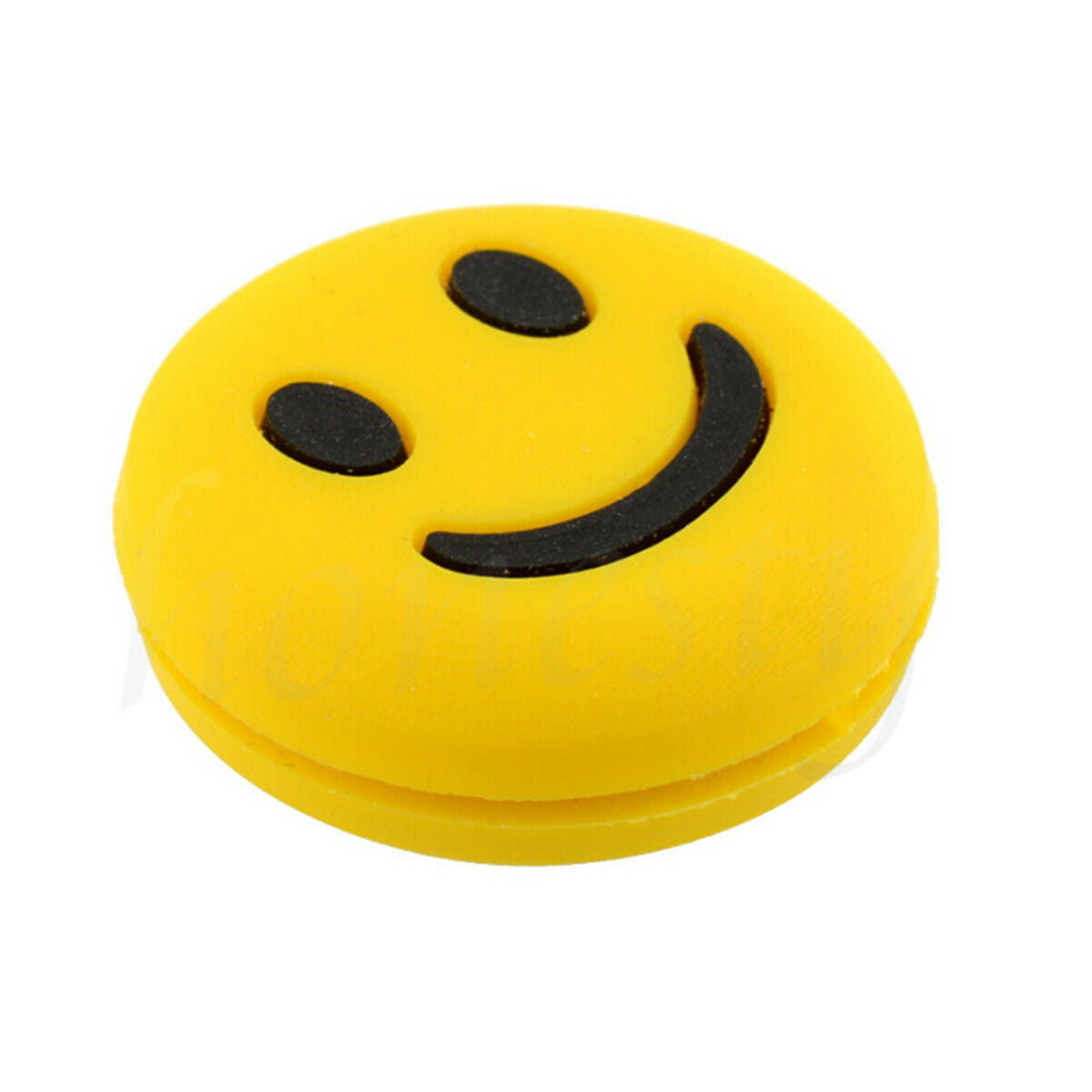 4pcs Silicone Rubber Smile Face Tennis Racquet Vibration Dampener Shock Absorber
