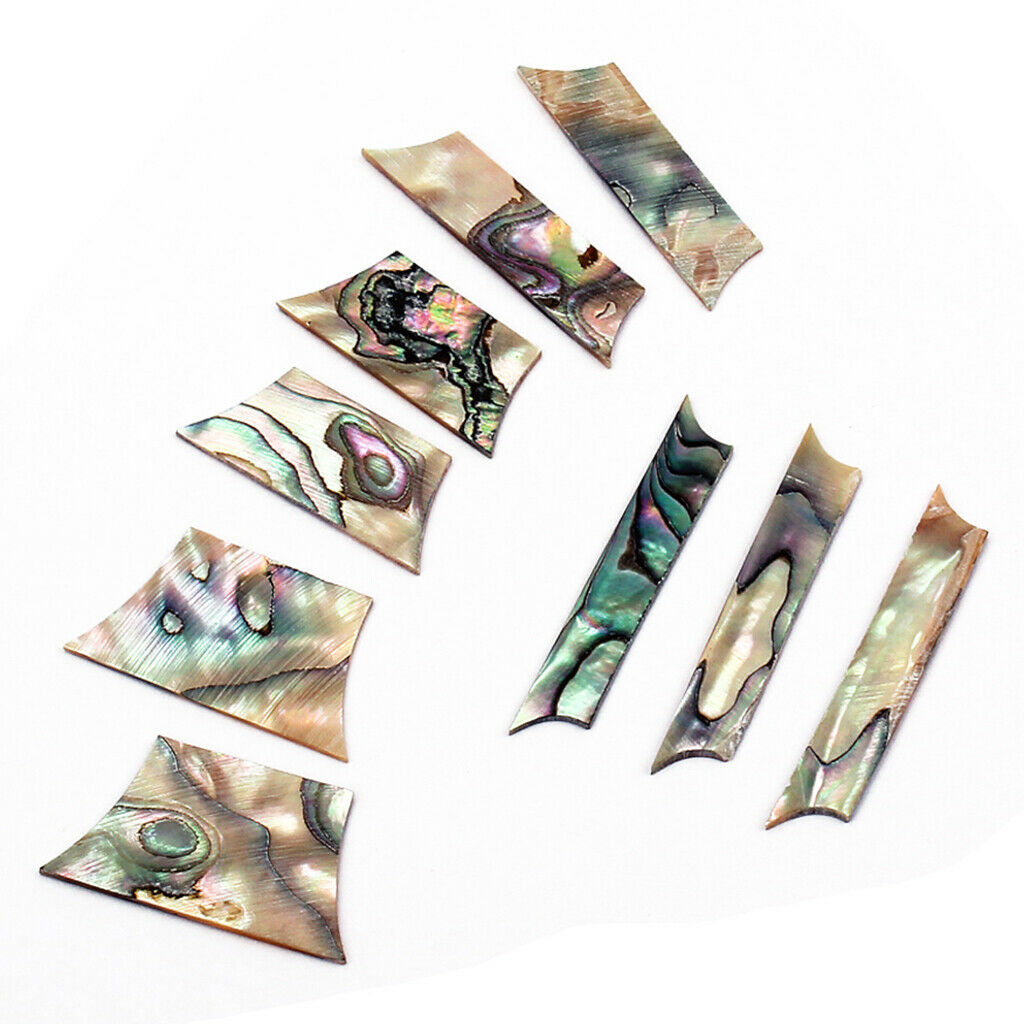 9 Pieces 1.5mm Colorful Abalone Inlay Material Dots Guitar Replacement Gift