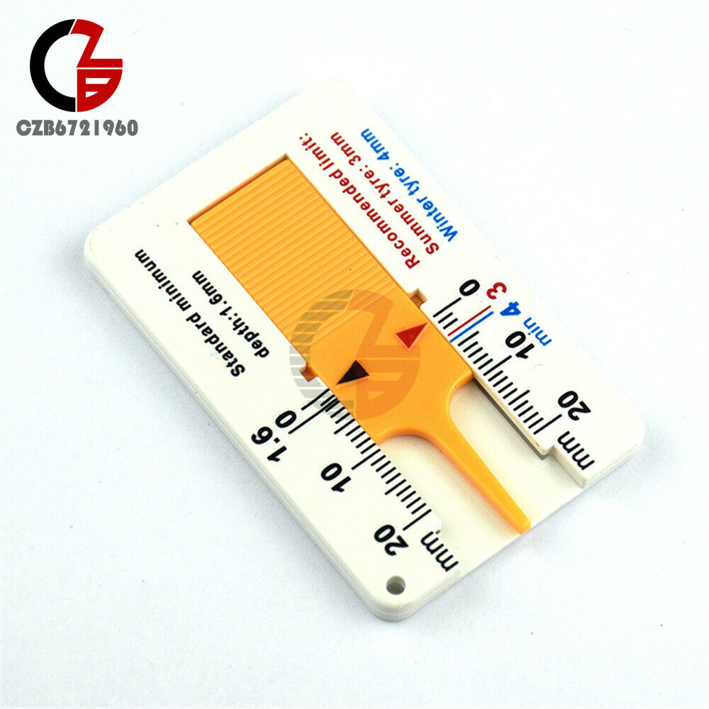 Plastic Measure Tool 0-20mm Auto Car Tyre Tread Read Depthometer Depth Gauge