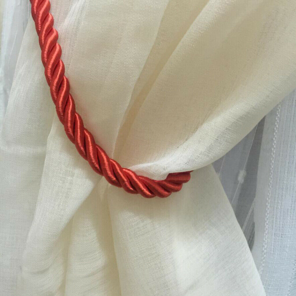 4 Pieces Laces With Tassels For Curtains House Home Bedroom Red