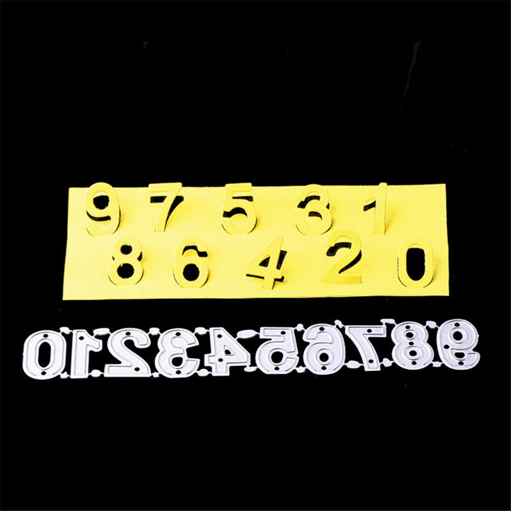 Number 0-9 Framed Cutting Dies Stencil Scrapbook Paper Cards Craft  DIY J.l8