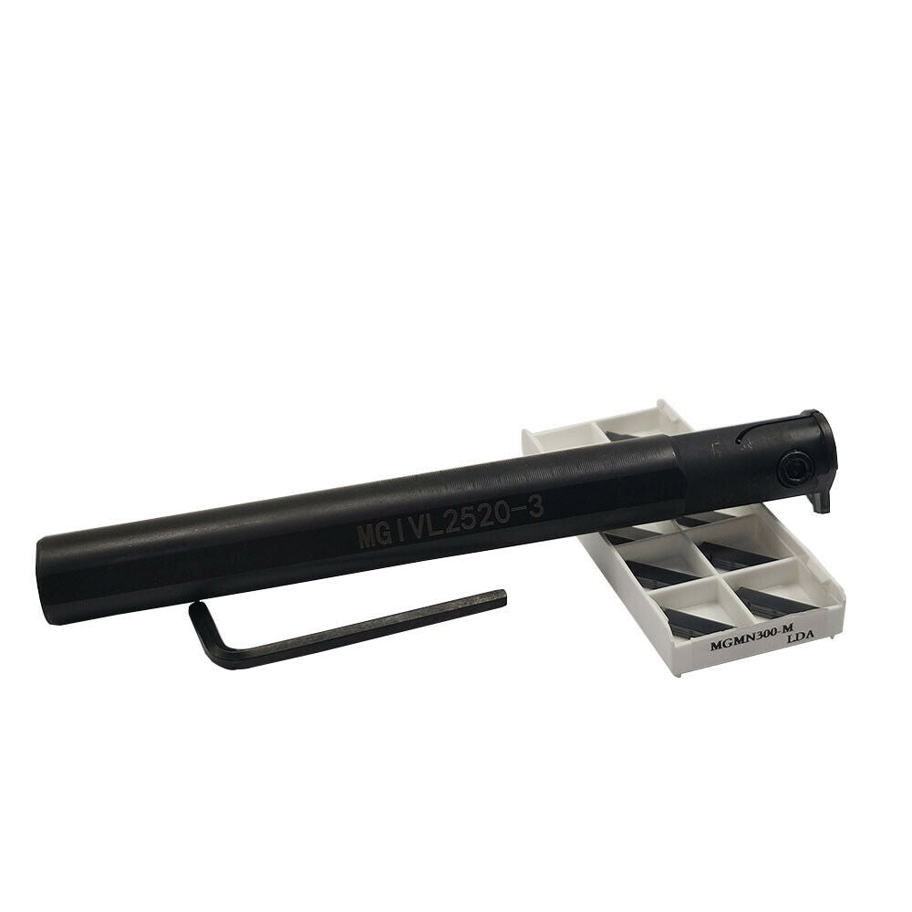 MGIVL2520-3 Lathe Grooving Cut-Off Tool Holder Boring Bar+MGMN300-M LDA  Insert
