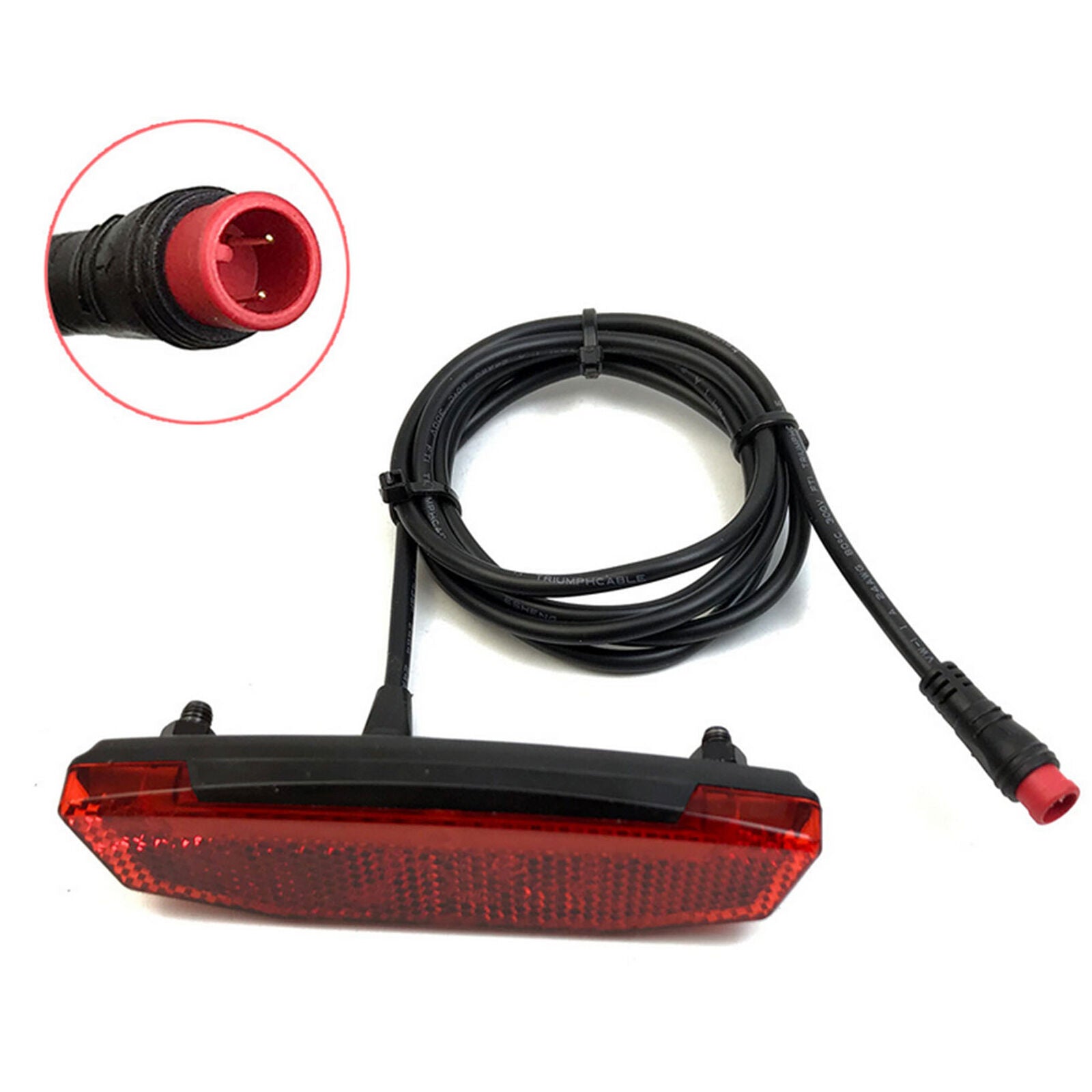 New Bicycle Tail Light E-bike LED Warning Rear Lamp Rear Tail Light 24V/36V/48V