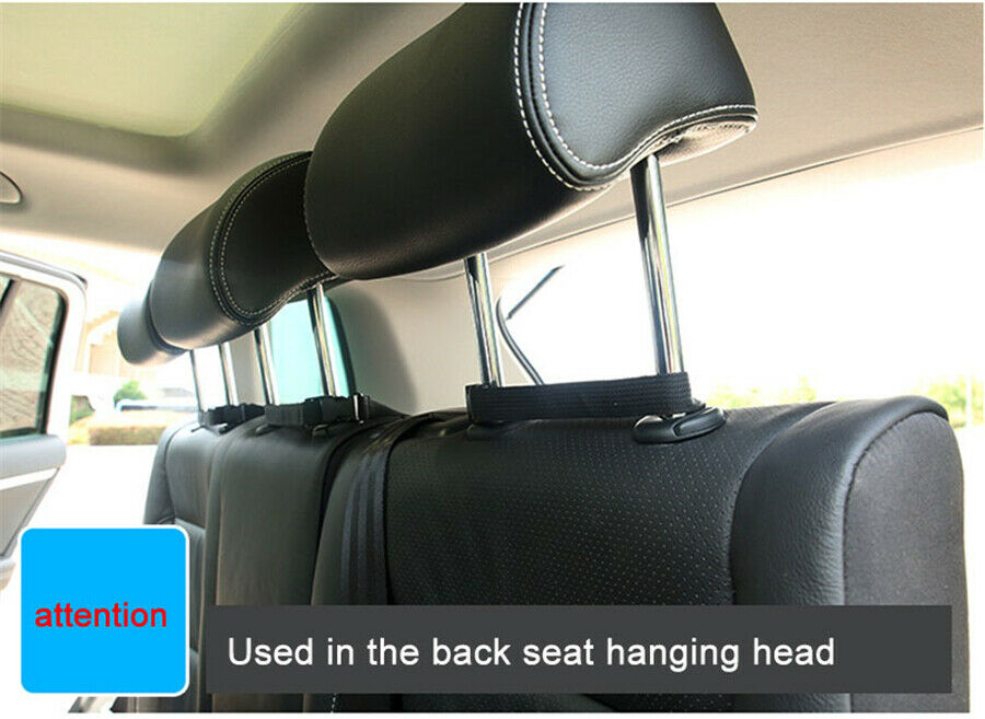 1x Car Seat Back PU Leather Organizer Bag Multi-use Interior Tidying Storage Bag