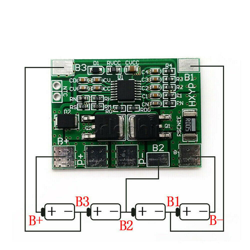 4S 8A 12.8V LiFePo4 LiFe BMS Li-ion Lithium Battery Protection Circuit Board