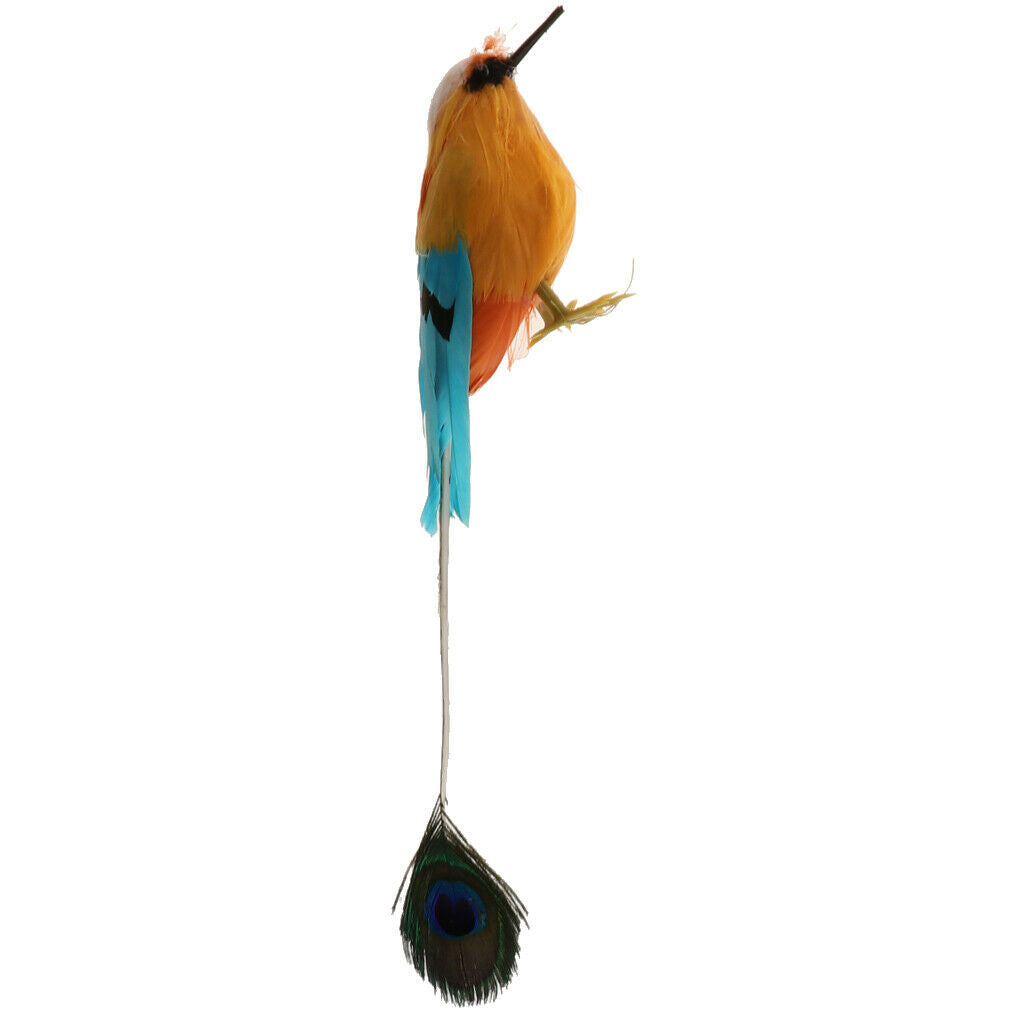 Realistic Nature Animal Artificial  Bird Statue Home Wedding Decor Crafts - F